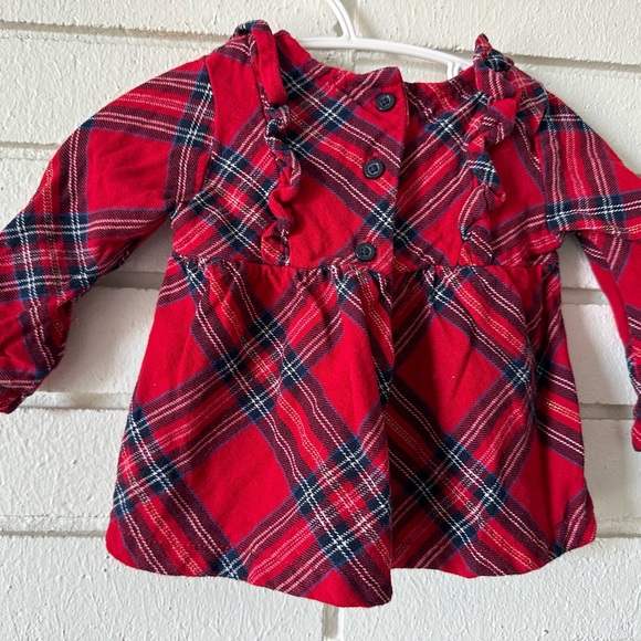 Red and Blue Plaid Checked Dress - Picture 3 of 6